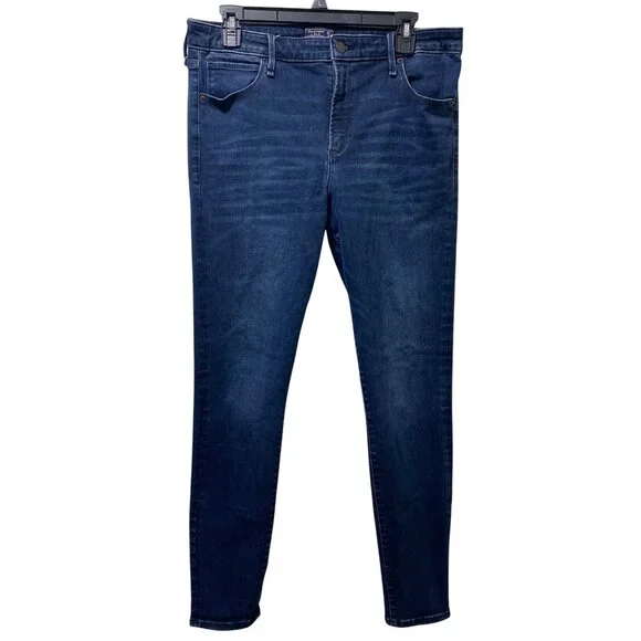 Abercrombie & Fitch Simone High Rise Super Skinny Jeans Womens 32/14R - Picture 1 of 8